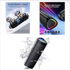 Bluetooth Speaker with HD Sound, Portable Wireless, IPX5 Waterproof, Up to 20H