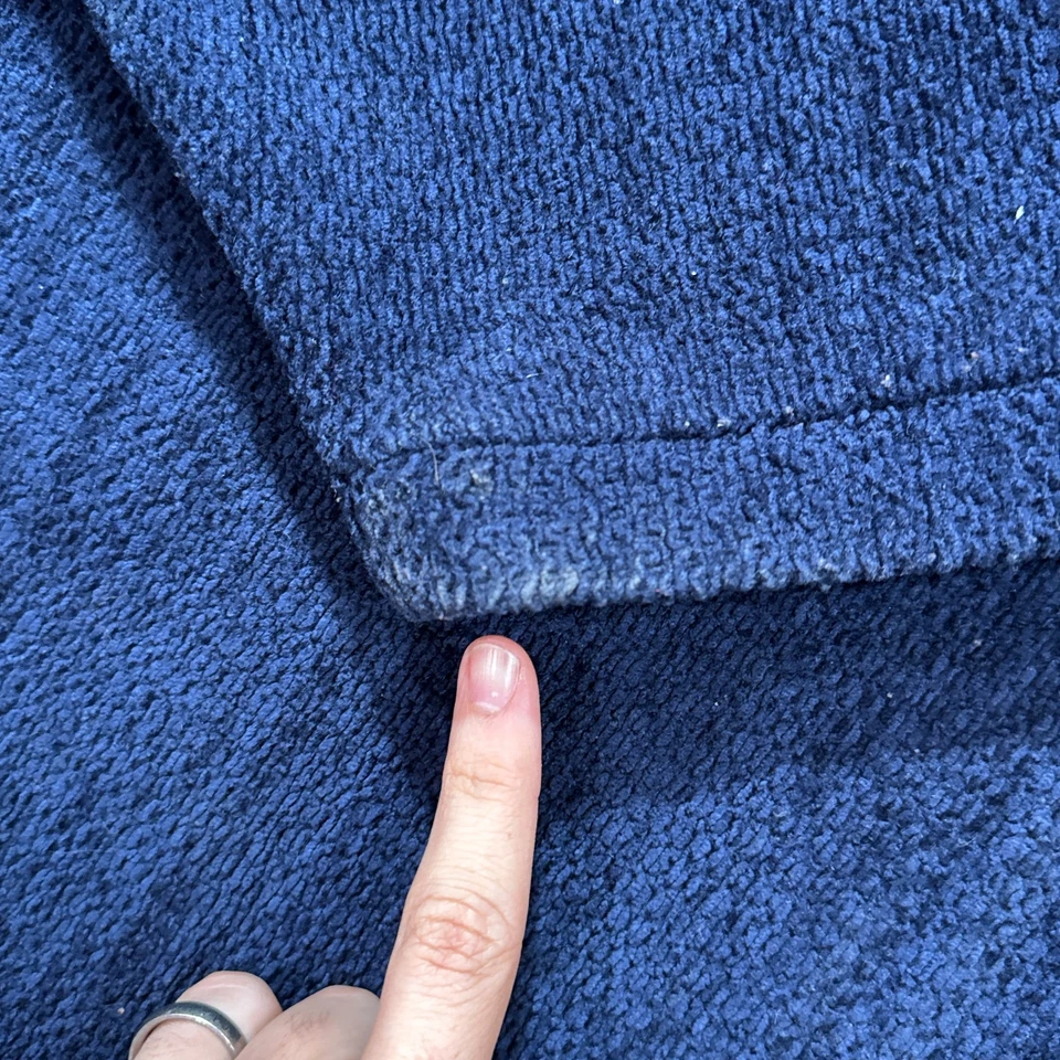 Suéter masculino vintage Southpole XXL azul acrílico malha pescador pulôver japonês - Imagem 3 de 4