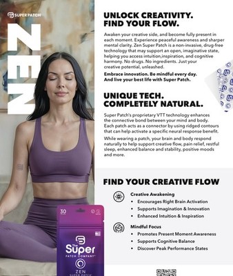   ZEN/AWARENESS  The New Patch from The  Super Patch Company - 30 Patches NEW!