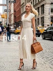 ZARA NEW WOMAN MIDI PLEATED LACE DRESS ZW COLL ECRU XS-XL 7521/056/712