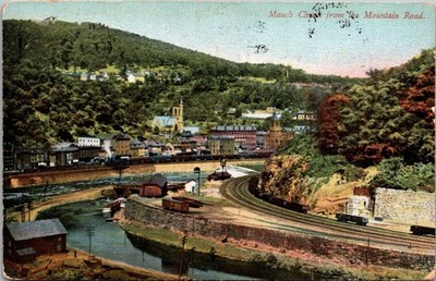 Mauch Chunk PA From the Mountain Road 1907 Postcard E50