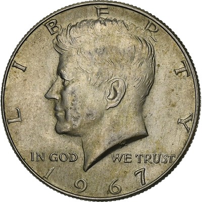 [#1213147] Vereinigte Staaten, Half Dollar, Kennedy, 1967, Philadelphia, Silber,
