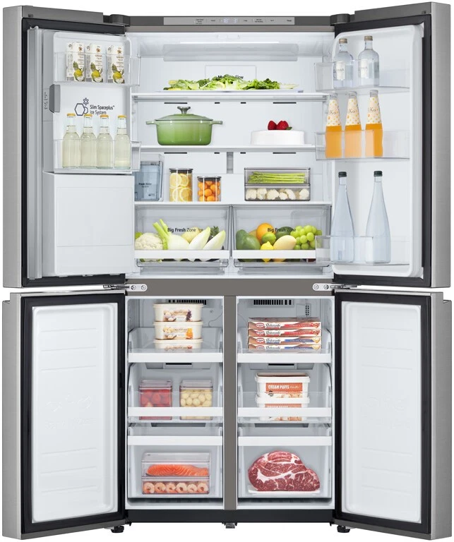 LG GML861PYPE Side-by-Side French Door Slim Fit, Wassertank, 506 l, Silber - Bild 2 von 4