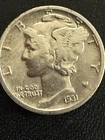 1931 D Mercury Dime CH VF