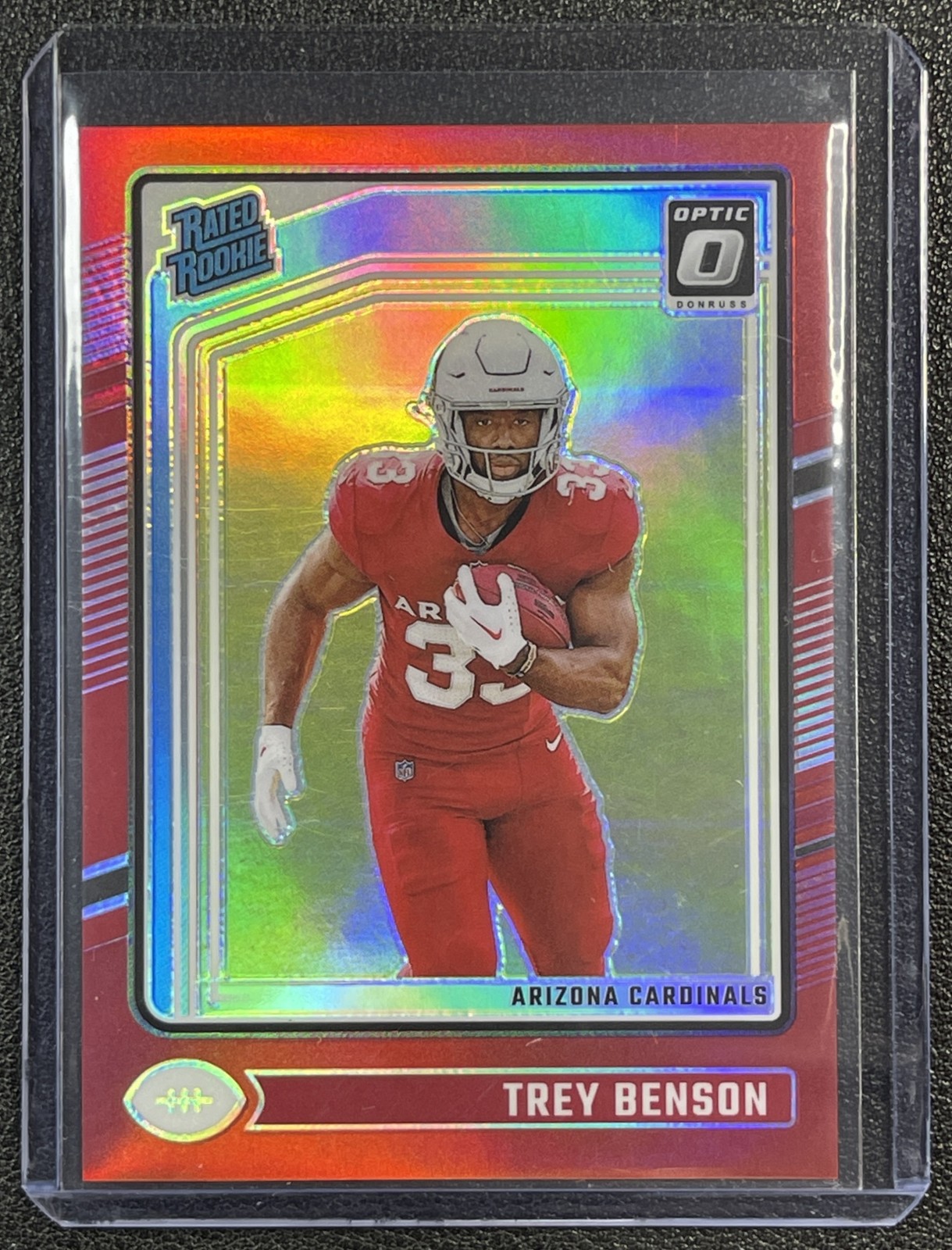 TREY BENSON 2024 PANINI DONRUSS OPTIC #293 RED RATED ROOKIE 23/125 CARDINALS
