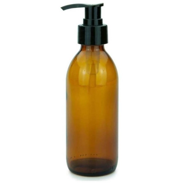 Seifenspender 200 Ml Aus Glas Braun Lotionsspender Pumpspender Braunglas-image