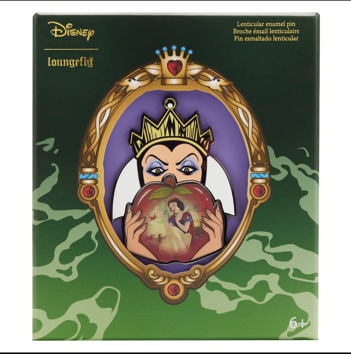 Loungefly Disney Snow White Evil Queen Lenticular 3” Pin Limited