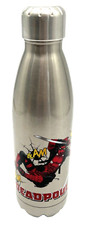 ZAK! Marvel Deadpool Stainless Steel Vacuum Water Bottle Collectible 17.5 Oz GUC