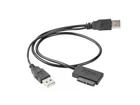 External USB To SATA Adapter For Small Slim SATA Disk HDD SSD DVD 13pin 13-pin