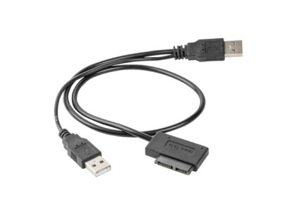 External USB To SATA Adapter For Small Slim SATA Disk HDD SSD DVD 13pin 13-pin