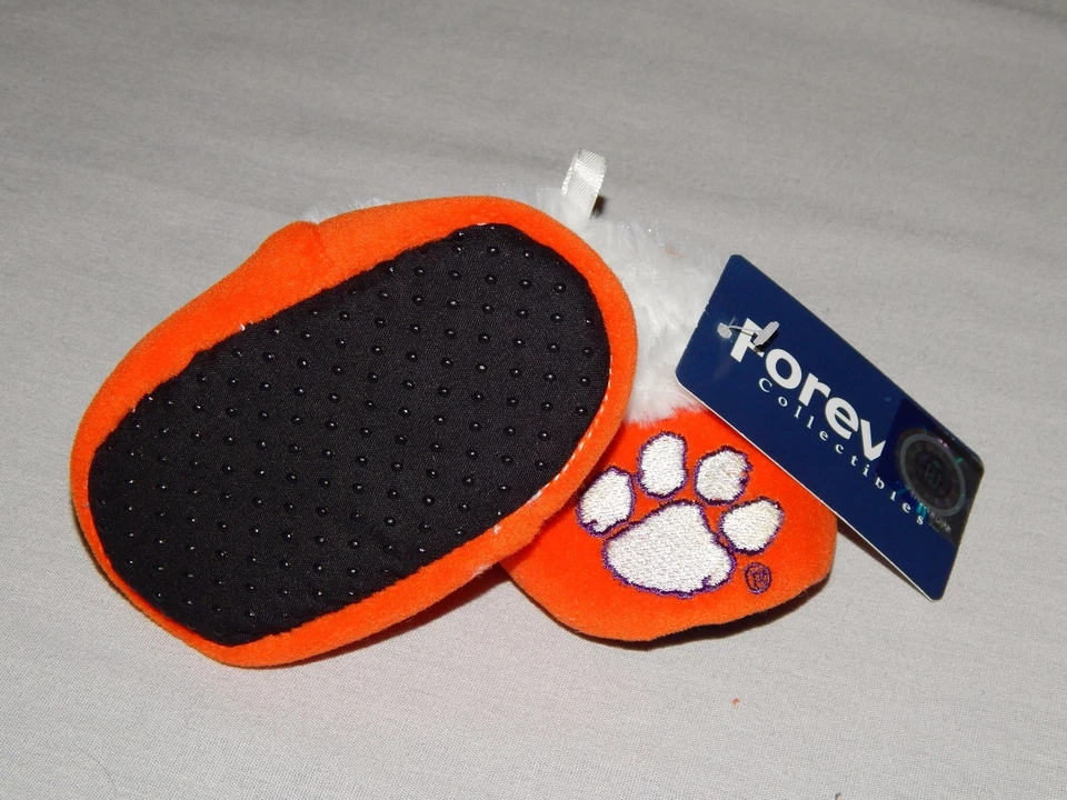 Clemson Tigers Baby Booties Orange Size 0-3 3-6 6-9 12-24 Months Slippers Shoes - Image 2 of 4