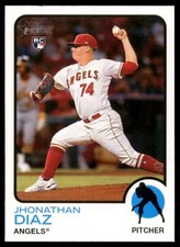 Jhonathan Diaz 2022 Topps Heritage High Number Short Prints RC #711 Angels