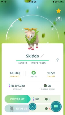Pokemon - Pokemon Shiny Skiddo PNG Image | Transparent PNG Free