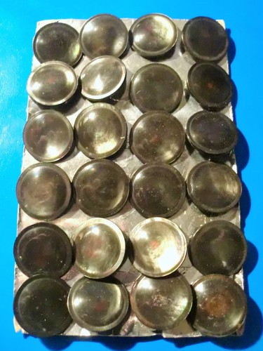 12 Perlmuttknöpfe, Knopf, 2cm/2,3cm, 2-loch,4-loch und Öse, neu, versch. Farben - Bild 8 von 10