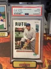  2019 Diamond Kings Babe Ruth Collection #BR2 Babe Ruth 24/25 YANKEES  POP 1!