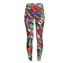 NWT No Boundaries Juniors Sueded Printed Ankle Length Leggings Tropical Size M