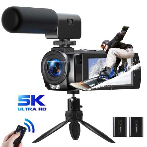 🔥UHD 5K Videokamera Camcorder 56MP Digital kamera WiFi Nachtsicht 3" 270° Touch - Bild 2 von 12