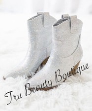 Rhinestone Booties Short Booties