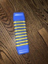 Tooth Wood Type Sounder Percussion Castanets For Kids Education Blue V