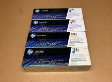 SET HP Genuine 128A Toners CE320A CE321A CE322A CE323A LJ COLOR CM1415 CP1525