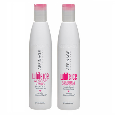Affinage White Ice Colour Lock Shampoo Conditioner 250ml Cruelty