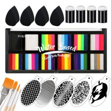 Split Cake Face Paint Professional For Kids Adults One Stroke Split Cake Palette