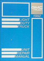 1992 GMC Motor Getriebe ÜBerholhandbuch Suburban Jimmy Van S15 Sierra Pickup