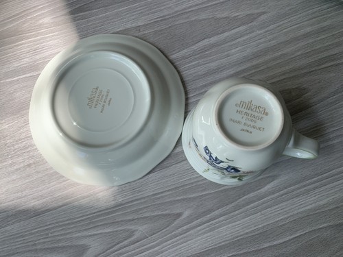 Juego de tazas y platillos de café té Mikasa Heritage Imari vintage - Imagen 3 de 4