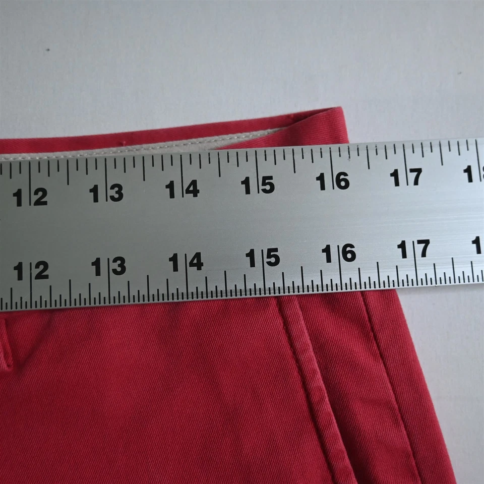 Calça chino masculina ajuste reto Banana Republic 30x32 Nantucket vermelha Emerson - Imagem 2 de 4