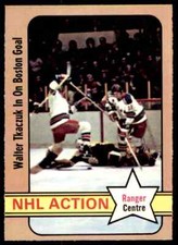 1972-73 O-PEE-CHEE NHL ACTION WALT TKACZUK NEW YORK RANGERS #110 MINT