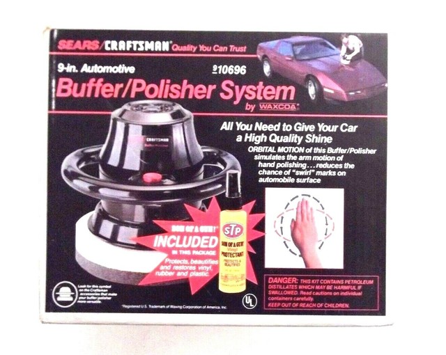 Sears Craftsman 9'' Automotive Car Buffer Polisher System 910696 for