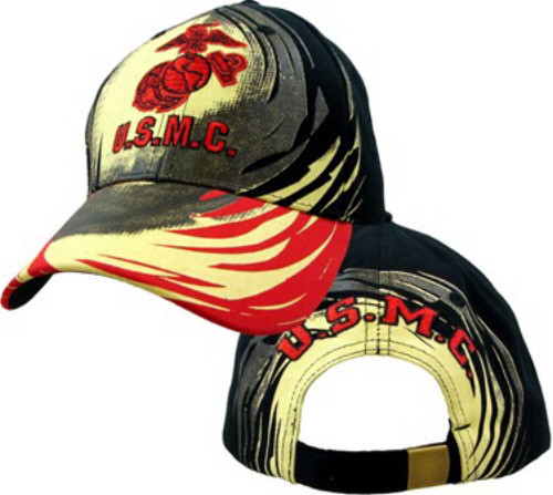 Marines Embroidered Swoosh Baseball Cap Military Style-image
