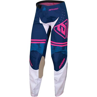 Answer 23 Arkon Trials Pant Blue/White/Magenta Womens - 4 Regular | P/N 447408