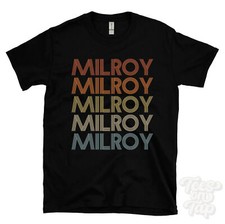 MILROY REPEATED RETRO STYLE T-SHIRT mens & womens novelty cool name gift