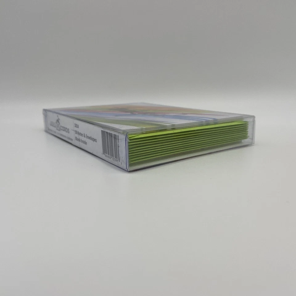 Thank You Cards USA Recycled Paper Set of 10 blank interior rainbow - JuLu brand - Image 2 of 4