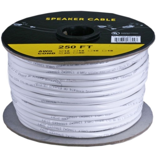 250FT 12 Gauge Speaker Wire Cable Home Audio 2 Conductor Pure Copper CL2 In-Wall - Picture 3 of 3