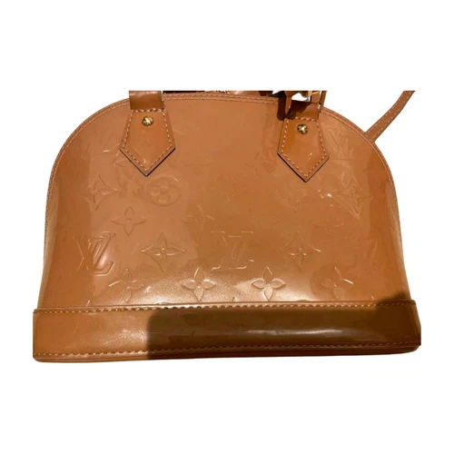 Louis Vuitton Vernis Alma BB Rose Velours M91585 Shoulder Bag Used - Picture 7 of 8