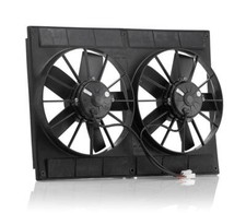 For 11 Inch Electric Dual Puller Fans Euro Black High Torque Be Cool Radiator