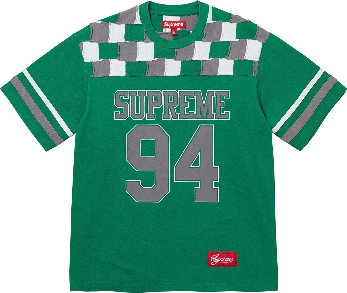 シャツ Supreme Patchwork YokeFootball Top Black Supreme Patchwork Yoke Football Top size XL Black | eBay