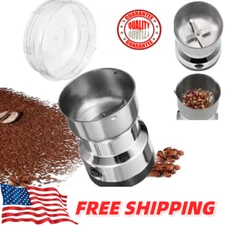 Electric Coffee Bean Grinder Nut Seed Grind Spice Crusher Mill Blender / Silver
