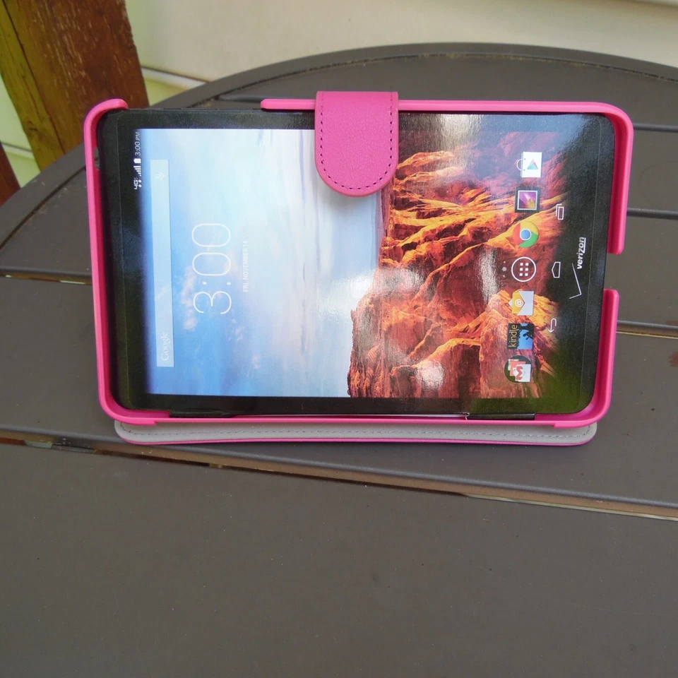 Verizon Durable Leather Hands Free Viewing Folio Case For LG G Pad X 8.3 - Image 2 of 4