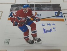 Laurent Dauphin Montreal Canadiens 8x10 Photo Signed Autograph Go Habs Go Coa