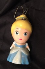 Vtg Cinderella Walt Disney Christmas Ornament Birthday Girls Room Decoration 4"
