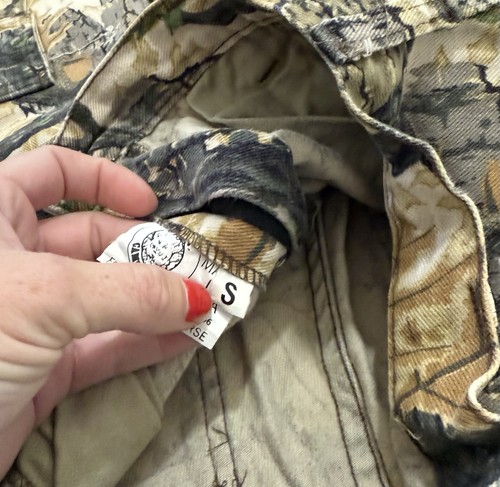 Pantaloni da caccia vintage Predator mimetici cargo piccoli 27 x 31 marroni streetwear - Foto 7 di 12