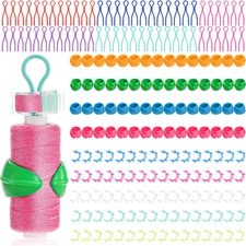 200 Pieces Bobbin Thread Organizing Clips, Bobbin Clamps Holders Thread Buddi...