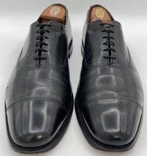 Allen Edmonds Park Avenue Cap Toe Black Leather Oxford Dress Shoes Mens Size 12D