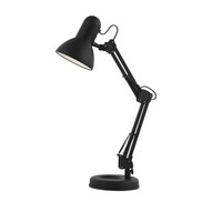 Tischleuchte 40W Schwarz Schreibtischleuchte Famous Globo E27 Heitronic 27045