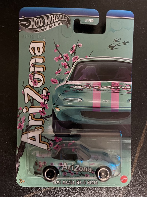 Hot Wheels Silver Series Arizona Green Tea 1991 Mazda MX-5 Miata Limited Edition