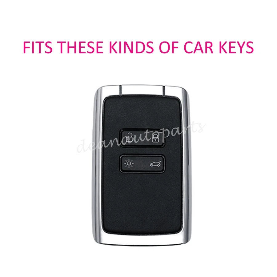 For Renault Clio Arkana Kiger Captur Austral Metal Car Key Fob Chain Case Cover - Image 2 of 4