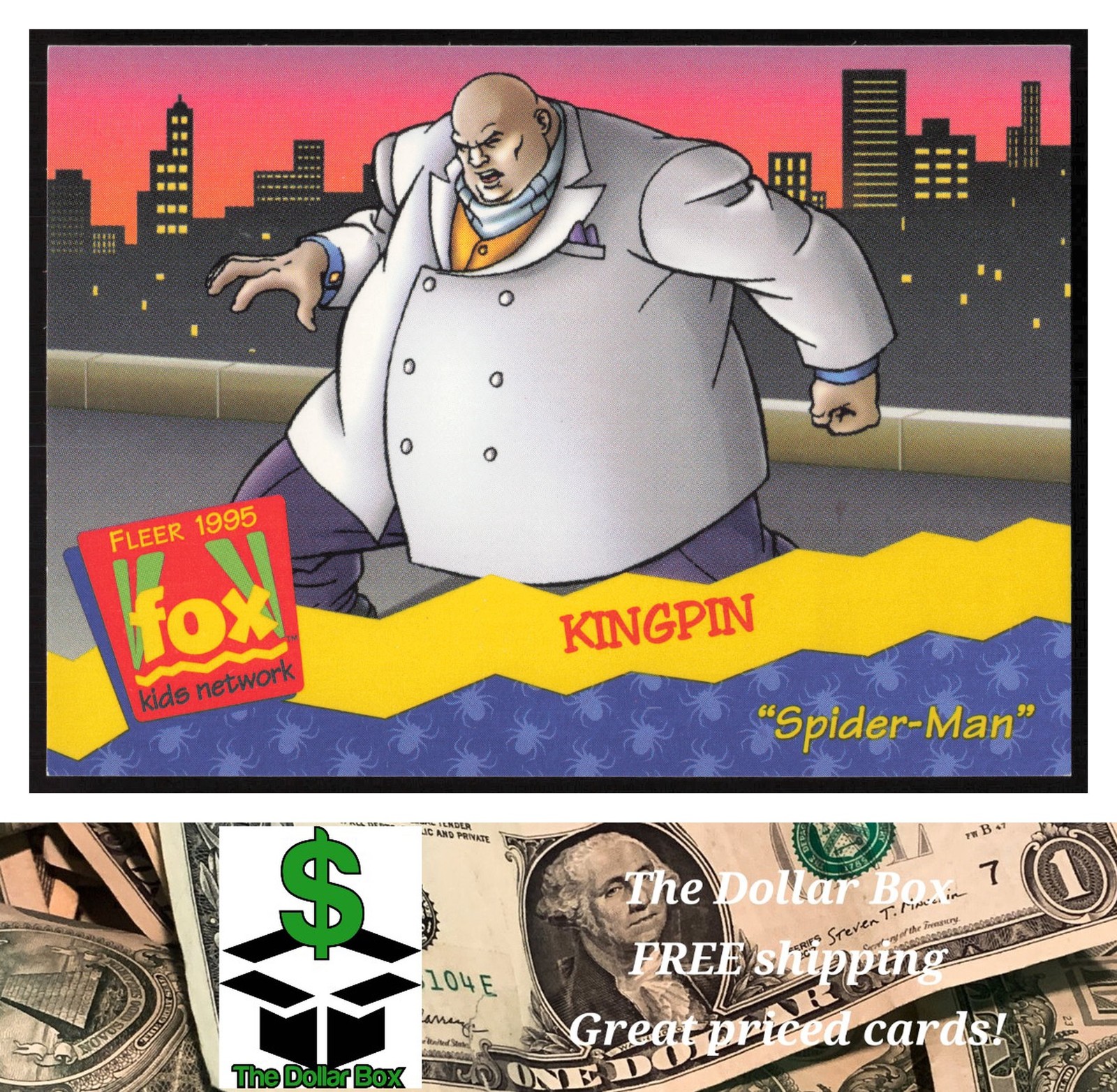 1995 Fleer Fox Kids Network #71 Kingpin -